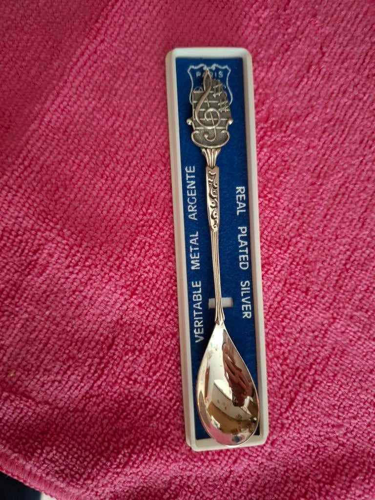 Verzilverde thee lepel., Sieraden, Tassen en Uiterlijk, Ophalen of Verzenden, Zilver, Overige materialen