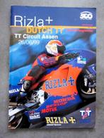 TT Assen programmaboek uit 1999 - Rizla Dutch TT, Verzamelen, Nieuw, Motoren, Ophalen