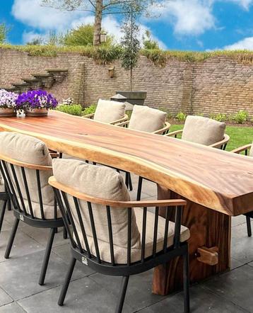 harthouten tuin en terras tafels eettafels en low dining  beschikbaar voor biedingen
