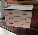 Vintage commode wit 3 laden 82 Breed 42 Diep 77Hoog, Antiek en Kunst, Antiek | Meubels | Kasten, Ophalen