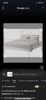 Stalen ikea bed, Ophalen, Tweepersoons, 140 cm, Zo goed als nieuw