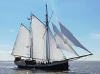 Zeilen rondhouten tuigage platbodem charterschip storebaelt, Watersport en Boten, Ophalen, 6 meter of meer, Gebruikt, Grootzeil