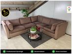 GRATIS LEVERING Hoekbank Bruin 280x250 GEREINIGD, Huis en Inrichting, Banken | Bankstellen, 250 tot 300 cm, Hoekbank, Ophalen of Verzenden