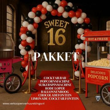 Te huur sweet sixteen/ feestverhuur/ voordeelpakket/ feestje beschikbaar voor biedingen
