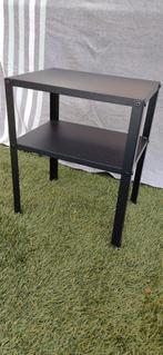 2 x Nachtkastje IKEA Knarrevik Zwart metaal, Ophalen, Minder dan 45 cm, Metaal of Aluminium, 55 tot 70 cm
