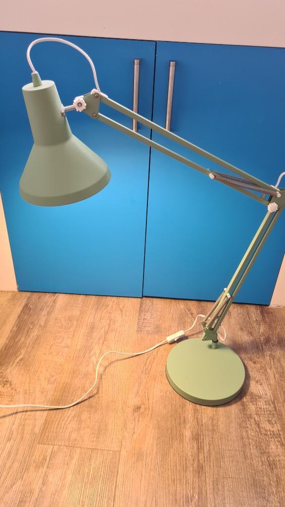 Lamp | (mint) groene lamp | bureaulamp, Huis en Inrichting, Lampen | Tafellampen, Zo goed als nieuw, 50 tot 75 cm, Metaal, Ophalen