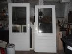 hardhouten buitendeur met dubbelglas 88x201,5, Ophalen, Gebruikt, 80 tot 100 cm, Buitendeur