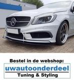 Mercedes W176 AMG Line Spoiler Voorspoiler Lip Splitter, Verzenden