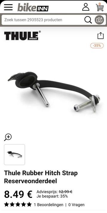 Thule Veiligheidssplinten hitch strap voor Chariot  beschikbaar voor biedingen