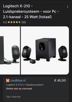 Logitech pc speakers, Computers en Software, Pc speakers, Ophalen of Verzenden, Zo goed als nieuw