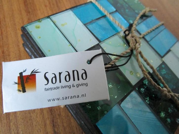 Nr.117: Prachtige onderzetters Fair Trade Sarana living, Huis en Inrichting, Woonaccessoires | Overige, Nieuw, Ophalen of Verzenden