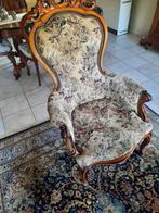 Antieke Willem 3 Fauteuil - Prachtig Bewerkt!, Ophalen of Verzenden