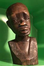 Ebben Houten Afrikaans beeld/ buste, Ophalen of Verzenden
