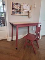 Setje met vintage tafeltje en stoeltje voor peuter, Gebruikt, Ophalen of Verzenden, Tafel(s) en Stoel(en)