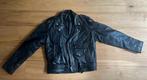 Vintage Leather Jacket, Kleding | Heren, Jassen | Winter, Gedragen, Maat 48/50 (M), Ophalen of Verzenden, Zwart