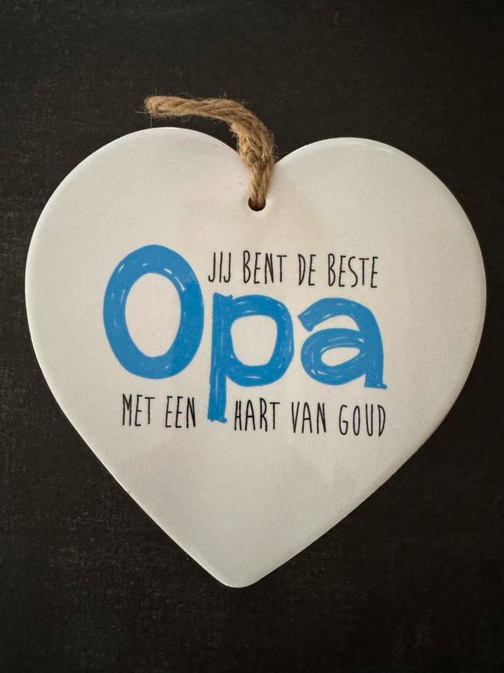 Liefdevol Hart voor Opa, Huis en Inrichting, Woonaccessoires | Tekstborden en Spreuken, Ophalen