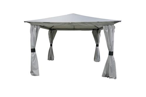 UITVERKOOP! OP=OP! Tuinpaviljoen Sahara 3.3x3.3 Stone Grey, Tuin en Terras, Partytenten, Nieuw, Paviljoen, Minder dan 5 meter