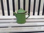Oud emaille theepotje kleur reseda groen., Antiek en Kunst, Antiek | Emaille, Ophalen