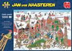 Haasteren Het dorp van de Kerstman 5000 st.Compleet zie foto, Ophalen, Meer dan 1500 stukjes, Zo goed als nieuw