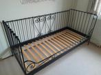 Eenpersoons bed, metaal, Huis en Inrichting, Slaapkamer | Bedden, Ophalen, Gebruikt, 90 cm, Eenpersoons