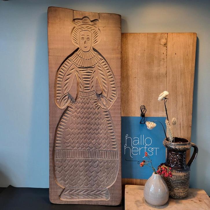 Antieke Speculaasplank - Zeer Groot!, Antiek en Kunst, Kunst | Beelden en Houtsnijwerken, Ophalen of Verzenden