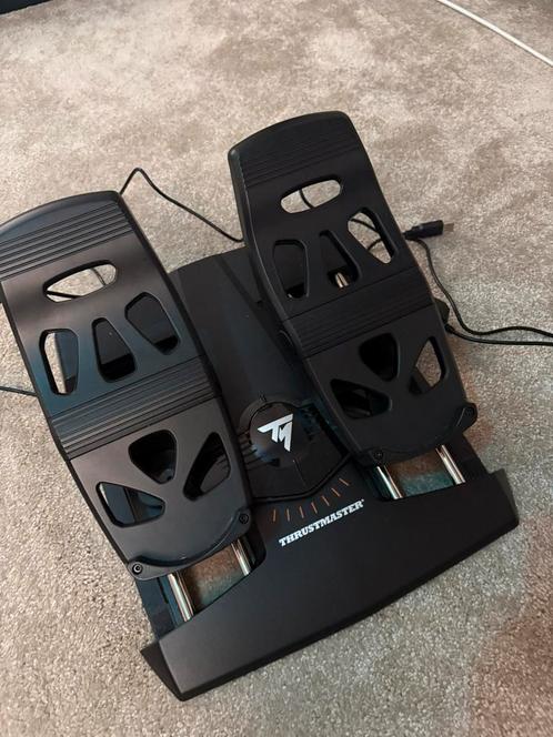 T.Flight Rudder Pedals, Spelcomputers en Games, Spelcomputers | Overige Accessoires, Zo goed als nieuw, Ophalen of Verzenden
