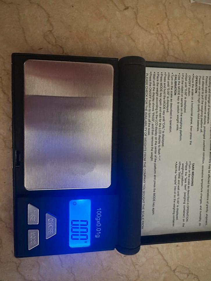 digitale precisieweegschalen GOEDKOOP!, Witgoed en Apparatuur, Weegschalen, Zo goed als nieuw, Personenweegschaal, 1 tot 500 gram