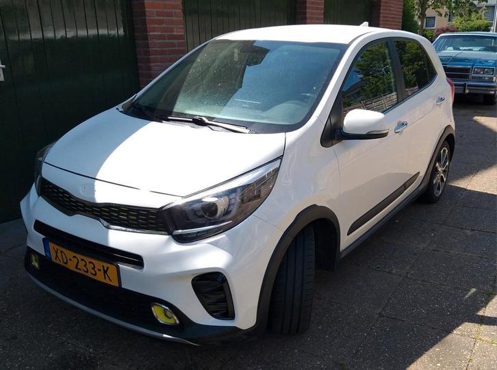 Kia Picanto 1.0 T-gdi X-line 99 PK 5D 2018 Wit, Auto's, Kia, Particulier, Picanto, ABS, Achteruitrijcamera, Adaptieve lichten