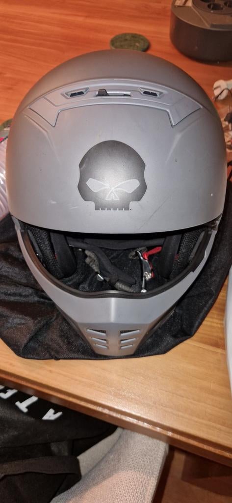 Harley-Davidson Integraalhelm met Skull Design, Motoren, Kleding | Motorhelmen, Heren, Integraalhelm, XL, Overige merken, Tweedehands