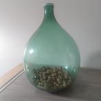 Dame-jeanne mandfles gistfles 65 cm hoog, Ophalen, Gebruikt, 50 tot 75 cm, Glas