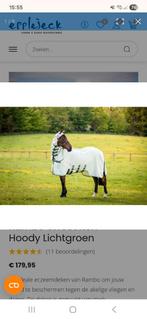 Eczeemdeken Rambo Sweet Itch Hoody Lichtgroen, Dieren en Toebehoren, Paarden en Pony's | Dekens en Dekjes, Ophalen of Verzenden