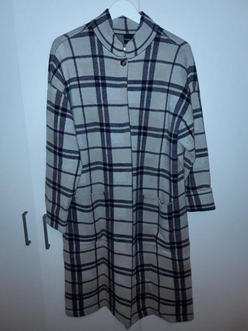 Josephine & Co. Zwart/Beige Geruite Jas/Vest Maat L, Kleding | Dames, Jasjes, Kostuums en Pakken, Zo goed als nieuw, Jasje, Maat 38/40 (M)