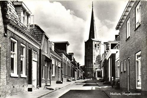 Hallum, Hegebuorren - kerktoren - 1966 gelopen, Verzamelen, Ansichtkaarten | Nederland, Gelopen, Overijssel, 1960 tot 1980, Verzenden