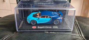 Atlas Bugatti CHIRON 2016 blauw nieuw in hardcase 1:43 beschikbaar voor biedingen