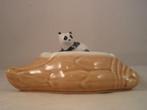 C83 Chinese asbak panda artisjok made in China Jindezieng, Ophalen of Verzenden, Zo goed als nieuw, Asbak