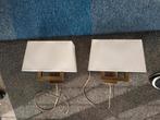 2 identieke leuke wandlampen, Ophalen, Zo goed als nieuw, Metaal, Klassiek