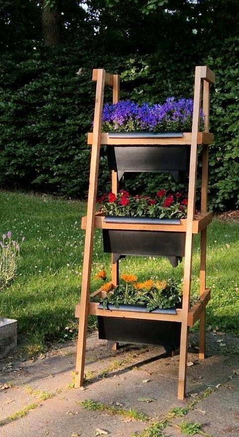 Plantenrek Little Berry (kruiden, moestuin, aardbeien, Bato), Tuin en Terras, Bloembakken en Plantenbakken, Nieuw, Hout, Balkon