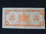 10 Gulden Biljet 1943 - Tweede Wereldoorlog, Ophalen of Verzenden, 10 gulden, Los biljet