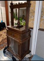 Antieke Houten Schroefpers met Onderkast, Ophalen