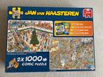 2 legpuzzels Kerstkoopjes | ieder 1000 stukjes, Ophalen of Verzenden, Zo goed als nieuw