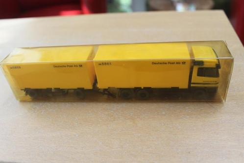 Wiking Mercedes Actros Post met verwisselbare bakken, Hobby en Vrije tijd, Modelauto's | 1:87, Zo goed als nieuw, Bus of Vrachtwagen