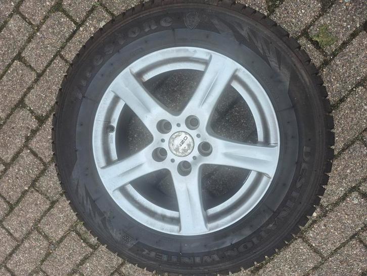 winterbanden  op Lichtmetalen velgen maat215/65R16, Auto-onderdelen, Banden en Velgen, Banden en Velgen, Winterbanden, 17 inch