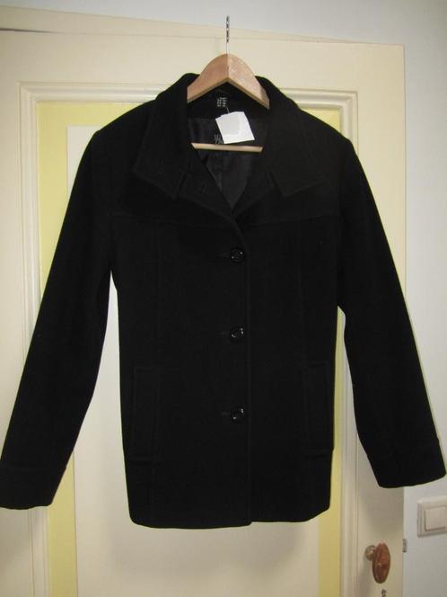 Zwart wollen dames jasje merk Millo, Kleding | Dames, Jassen | Winter, Zo goed als nieuw, Maat 42/44 (L), Zwart, Ophalen of Verzenden