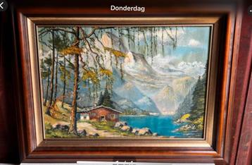 Schilderij "Berglandschap". beschikbaar voor biedingen
