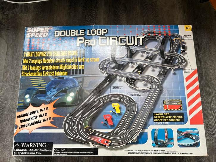 Super Speed Racebaan, Kinderen en Baby's, Speelgoed | Racebanen, Gebruikt, Racebaan, Elektrisch, Overige merken, Met looping, Ophalen