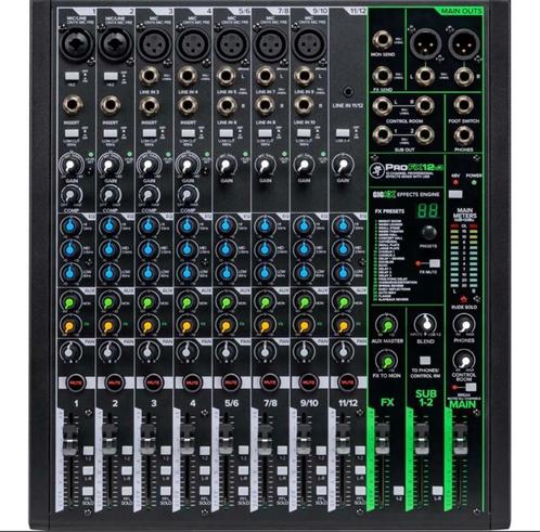 Mackie ProFX12v3 12 kanaals mengpaneel USB interface, Muziek en Instrumenten, Mengpanelen, Zo goed als nieuw, 10 tot 20 kanalen