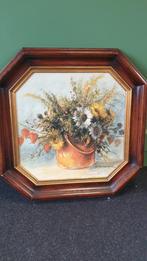 Bloemstilleven in lijst, Antiek en Kunst, Ophalen of Verzenden