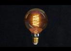 2x Spiraal lamp 80x120 E27 vintage 40W deco LED eventueel 48, 30 tot 60 watt, Led-lamp, Nieuw, A