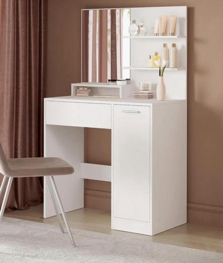 Mooie Make-up Tafel met Spiegel, Huis en Inrichting, Tafels | Kaptafels, Ophalen of Verzenden