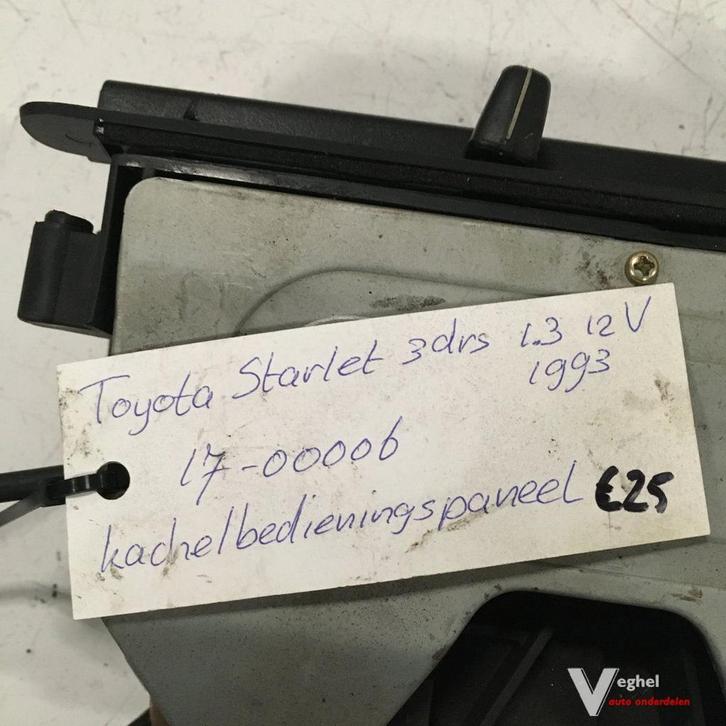 Toyota Starlet 1.3 1993 Kachelbedieningspaneel, Auto-onderdelen, Dashboard en Schakelaars, Gebruikt, Ophalen of Verzenden